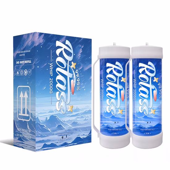 Wholesale Lustgas N2o Gas Nitrous Oxide 3.3L 2kg Cream Chargers Cream Canisters 2000g Laughing Gas Cartridge Whip Cream Charger Wholesale Nitrous Oxide